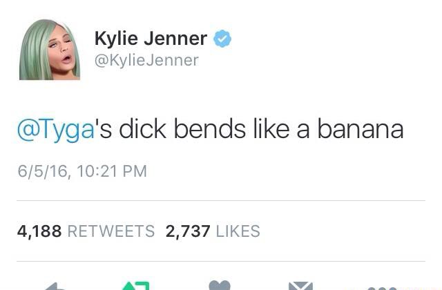 @Tyga's dick bends like a banana 4,188 RETWEETS 2,737 LIKES.