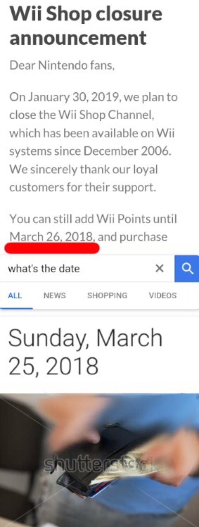 how to get wii points after march 26