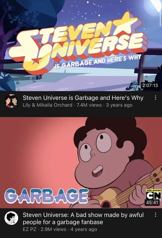 Steven Universe Is Garbage And Here's Why Steven Universe is Garbage and Here's Why Lily & Mikaila Orchard 7.4M