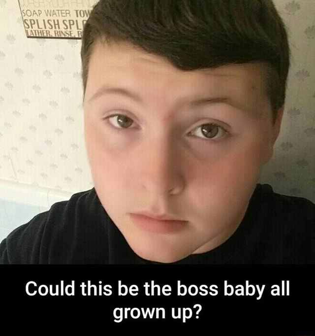 Could this be the boss baby all grown up? Could this be the boss baby