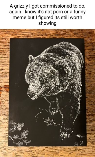 Funny Bear Porn - A grizzly I got commissioned to do, again I know it's not porn or a funny  meme but I figured its still worth showing - iFunny Brazil