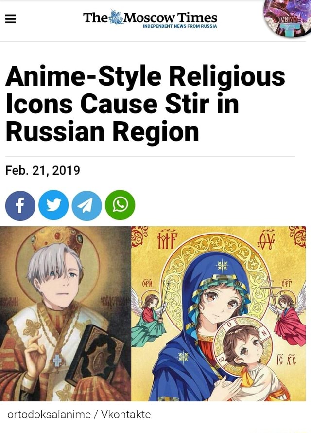 Anime-Style Religious Icons Cause Stir in Russian Region - The