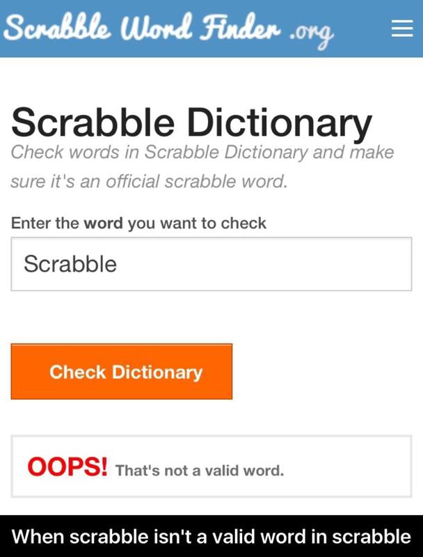 is ta a scrabble word