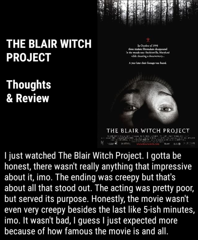 the blair witch project true story