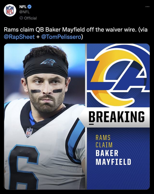 Rams claim Mayfield off waivers - Salisbury Post