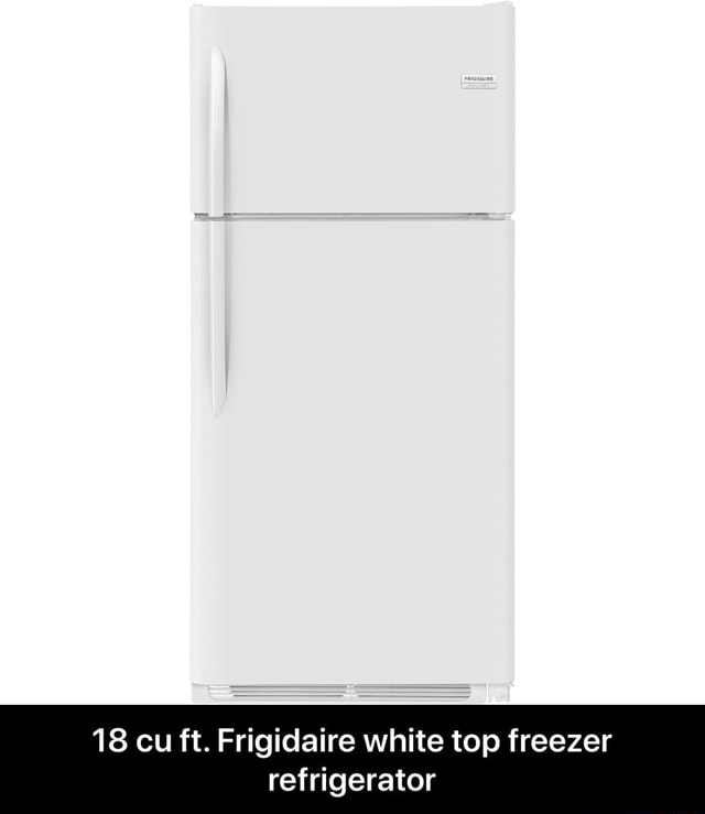 18 cu ft. Frigidaire white top freezer refrigerator 18 cu ft