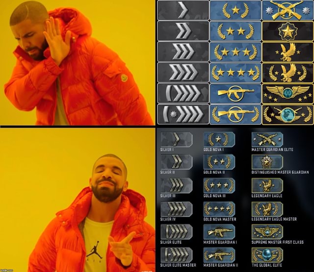 CSGO Ranks 2017 SILVER IV SILVER ELITE SILVER ELITE MASTER GOLO NOVA