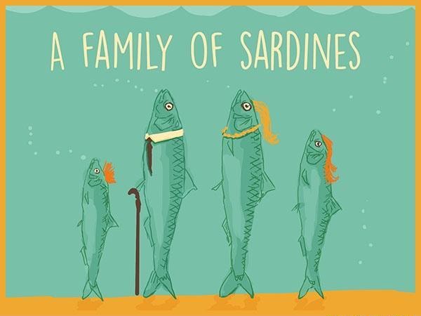 odd-collective-nouns-for-animals-family-of-sardines-ifunny