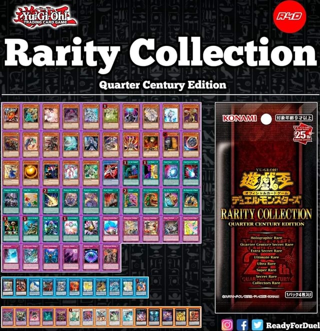 Rarity Collection Quarter Century Edition I I II I - x I RARITY