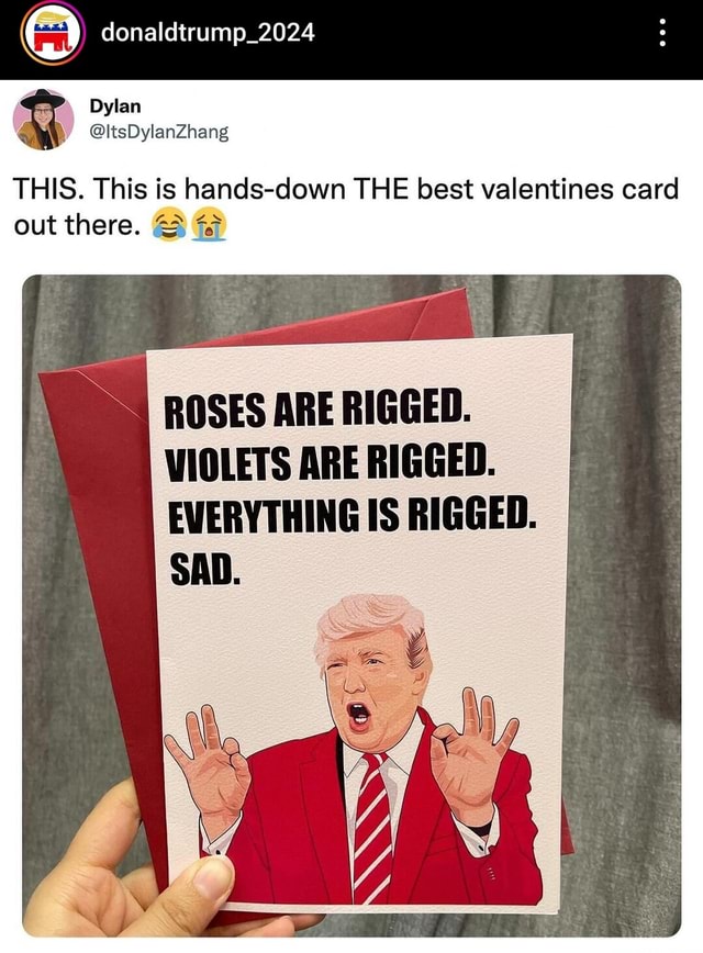 rigged valentines day card