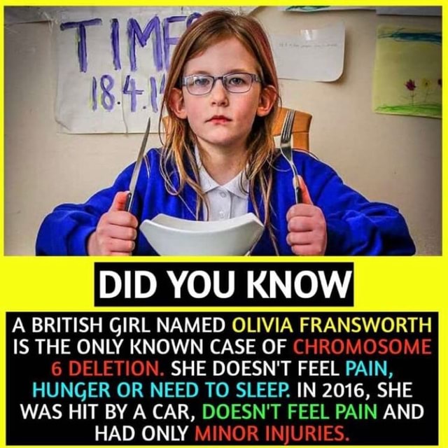 DID YOU KNOW A BRITISH GIRL NAMED OLIVIA FRANSWORTH IS THE ONLY KNOWN ...