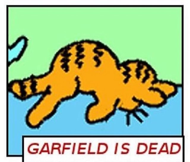 GARFIELD IS DEAD - iFunny