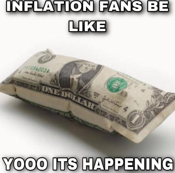 INFLATION FANS BE HAPPENING - iFunny