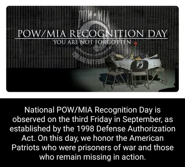 RECOGNITION DAY YOU ARE NOT al National Recognition Day is