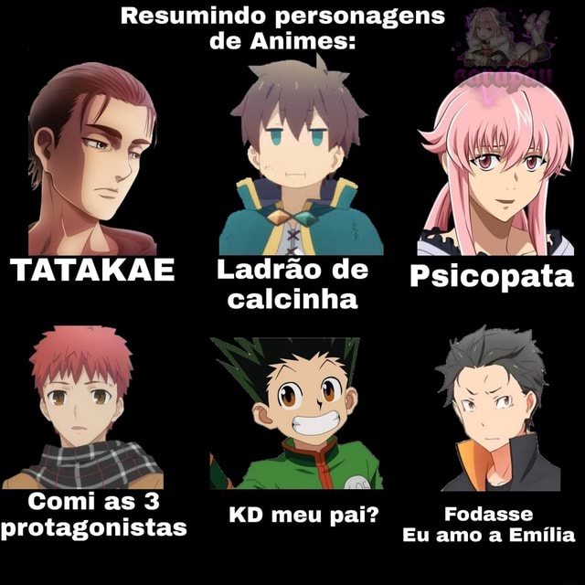 Lev - Todo dia um personagem de anime careca ou de calcinha