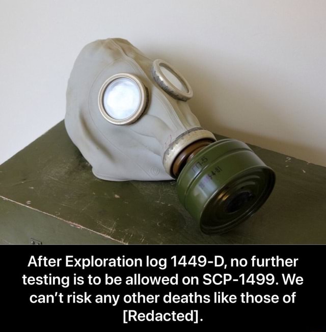 SCP-1499, The Gas Mask