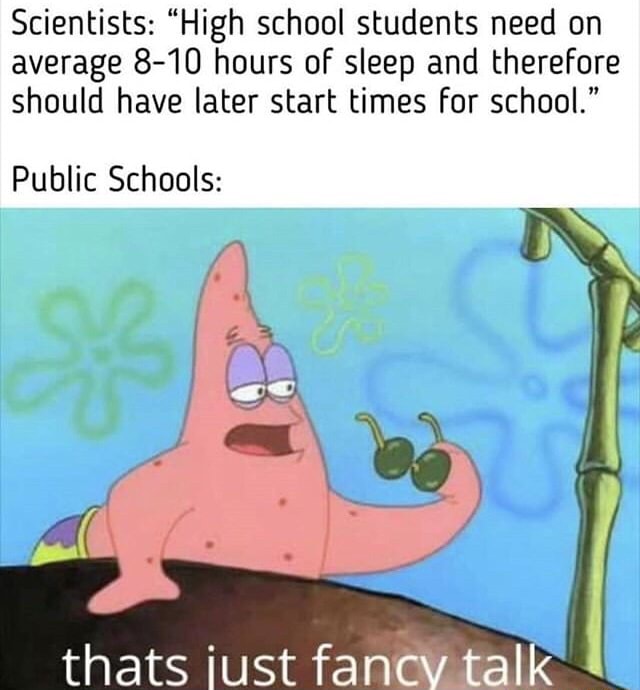 Scientists: “High school students need on average 8-10 hours UF sleep ...