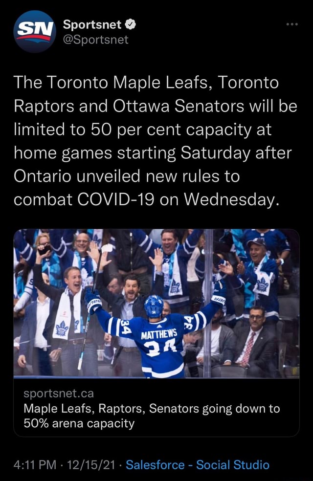 SN The Toronto Maple Leafs, Toronto Raptors and Ottawa