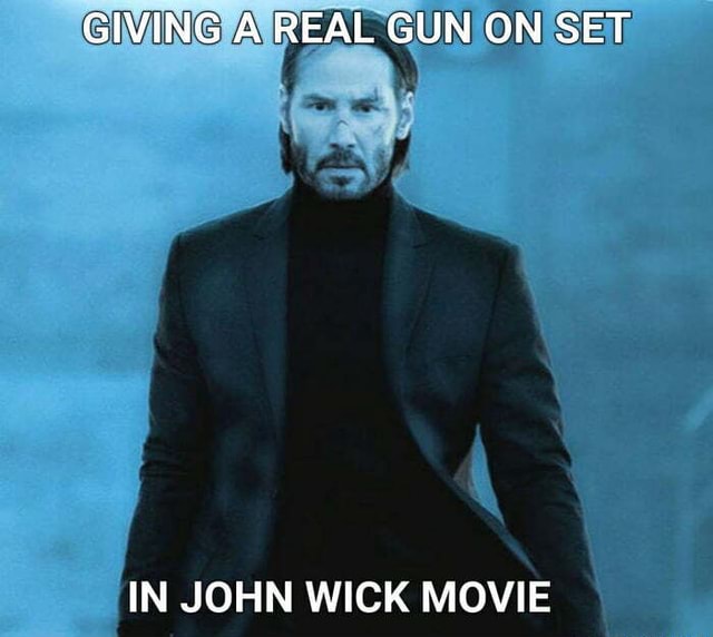 GIVING A REAL GUN ON SET IN JOHN WICK MOVIE - iFunny