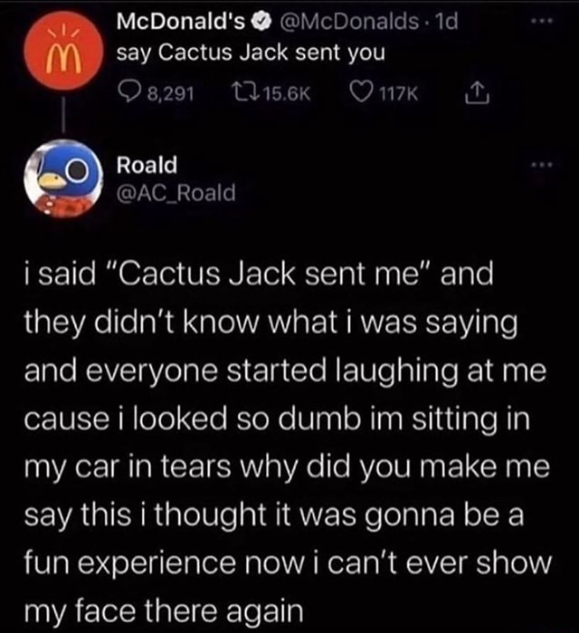 tell em cactus jack sent you shirt