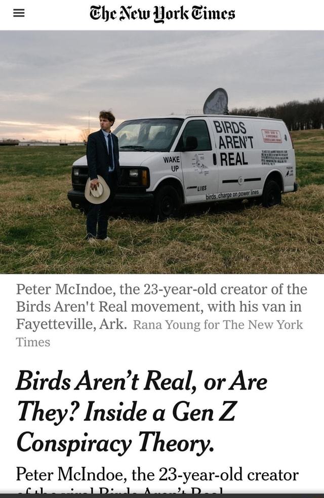 Birds Aren't Real - the man behind, reveals himself. - She New York