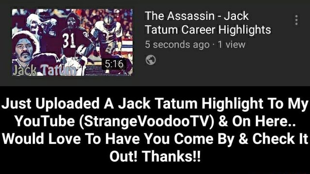 The Assassin - Jack Tatum Career Highlights 