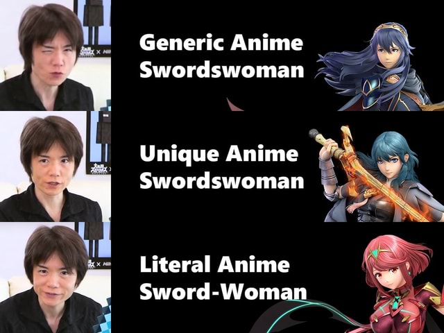 Generic Anime Swordswoman Unique Anime Swordswoman Literal Anime Sword