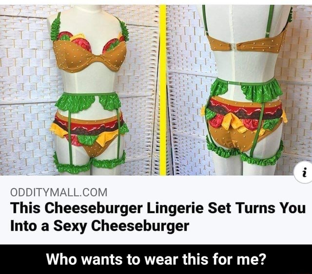 sexy cheeseburger lingerie Discover Brisbane's Top Lingerie Shops for Beautiful Intimates – ANOESES main image 0