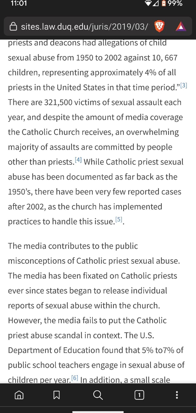 Priests And Deacons Had Allegations Of Child Sexual Abuse From 1950 To ...