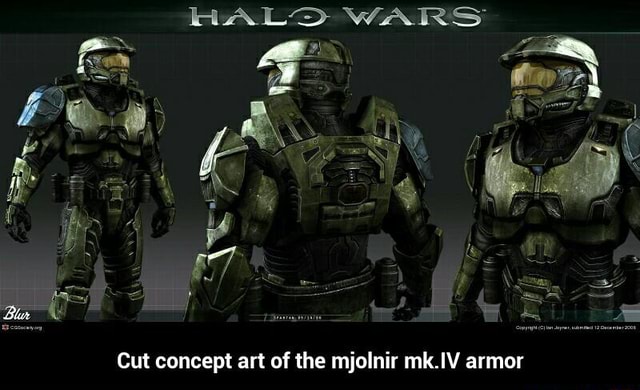 Cut concept art of the mjolnir mk.IV armor - Cut concept art of the ...