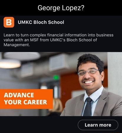 George Lopez? (B) UMKC Bloch School Learn To Turn Complex Financial ...