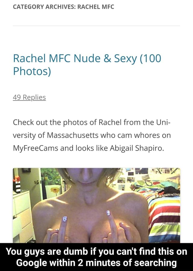 Rachel mfc nude