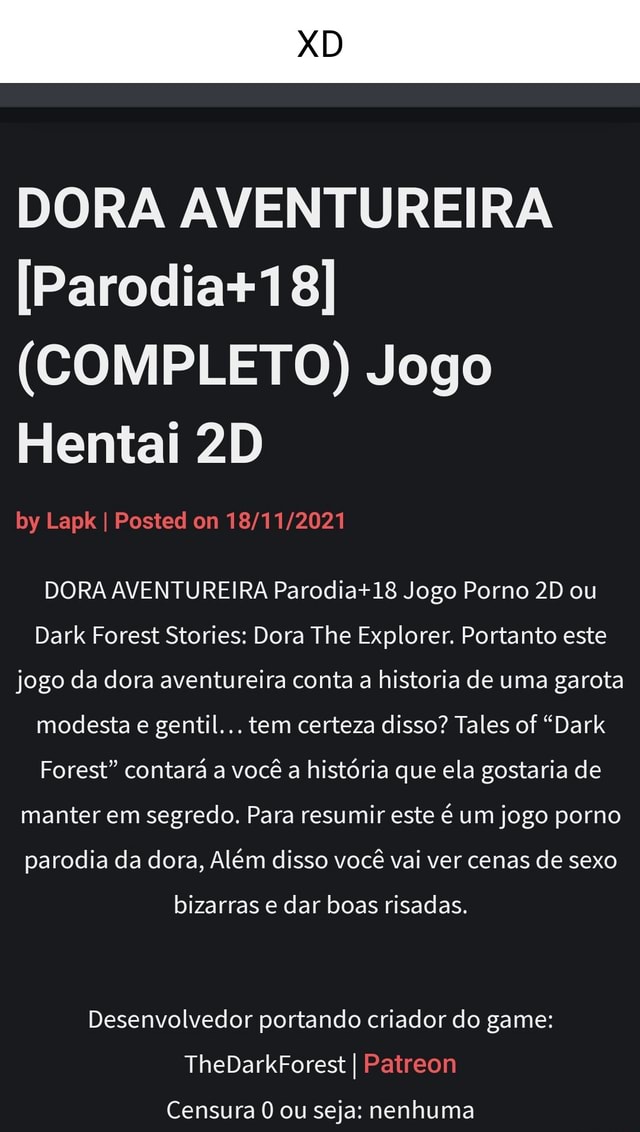 Dora Aventureira Completo Jogo Hentai By Lapk I Posted On Dora Aventureira Jogo Porno Ou Dark 7052