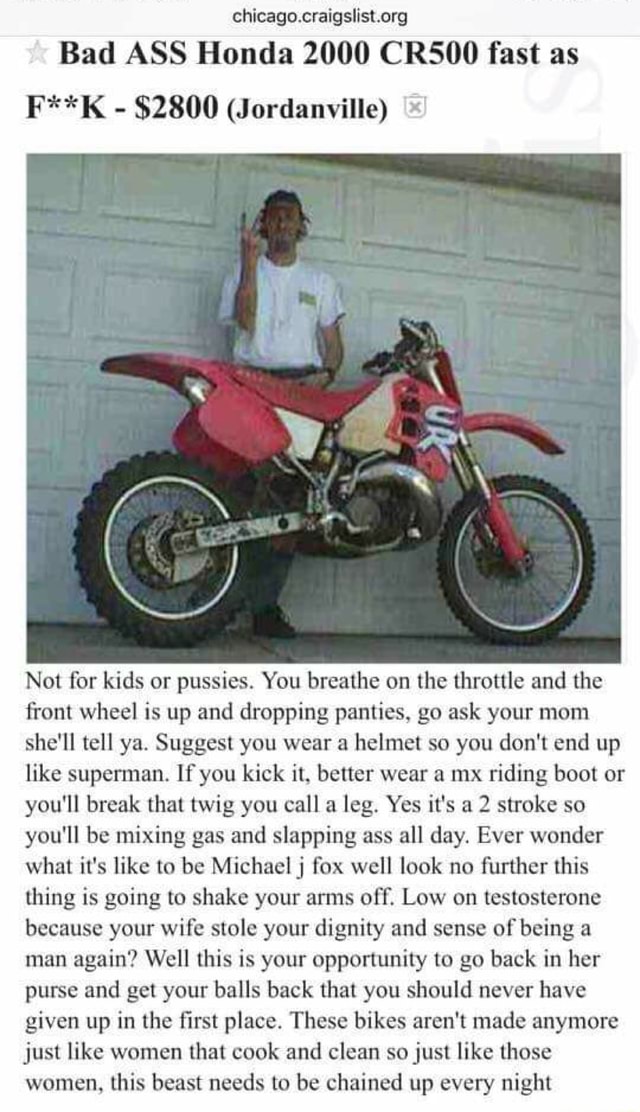 honda cr500 for sale craigslist