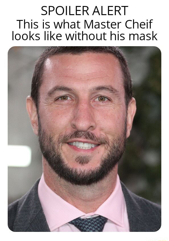 SPOILER ALERT This is what Master Cheif looks like without his mask