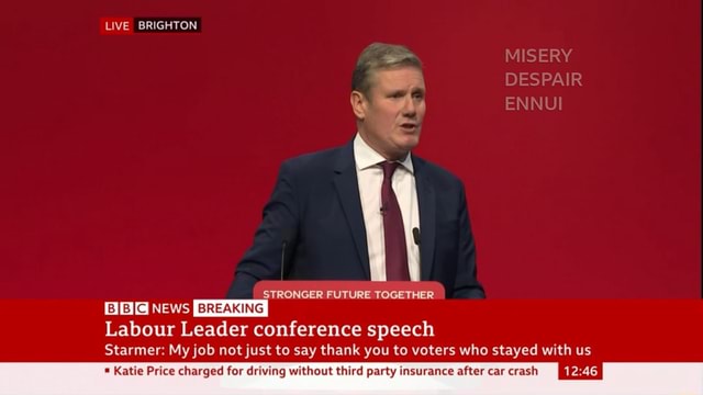 Keir Starmer Making His Landmark Speech At The 2021 Labour Conference ...