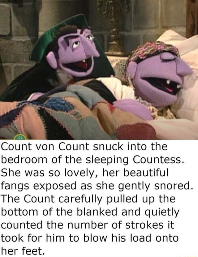 Count Von Count Snuck Into The Bedroom Of The Sleeping Countess She Was So Lovely Her 0806