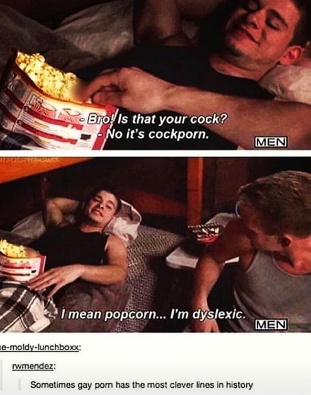 Gay Food Porn Captions - O/Is that your cock? Sometimes gay porn has the most Clever Iinm in hxslory  - iFunny Brazil