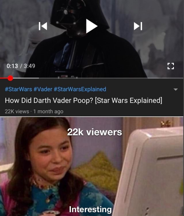 How Did Darth Vader Poop? [Star Wars Explained] iFunny