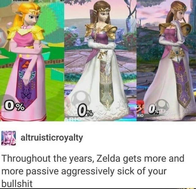 & altruísticroyalty Throughout the years, Zelda gets more and more ...