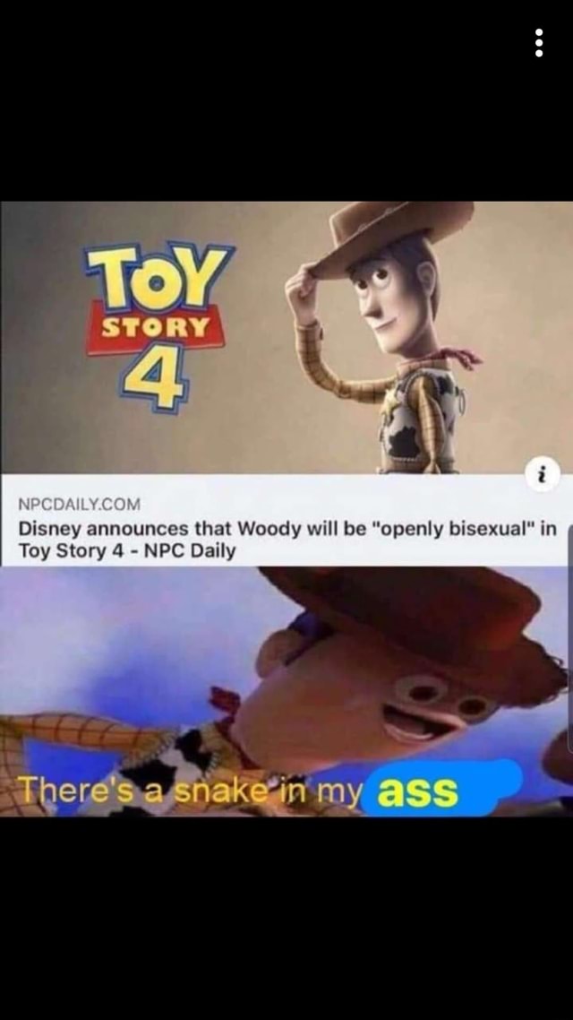 Disney Announces That Woody Will Bc Openly Bisexual“ In Toy Story 4