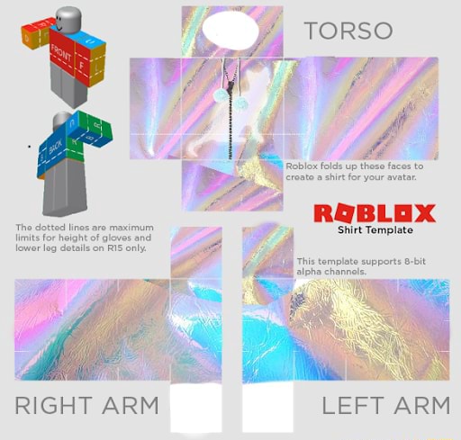 Here is what you need to import into roblox. - Shirt Template RIGHT ARM ...