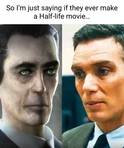 Oppenheimer kinda looks like the Gman : r/HalfLife