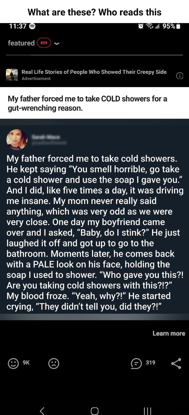 What are these? Who reads this ul featured v Advertisement Real Life