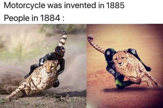 Motorcycle Was Invented In 1885 People In 1884 I 