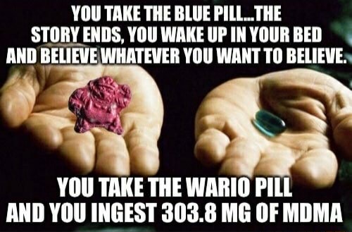 YOU TAKE THE BLUE PILL..THE STORY ENOS, YOU WAKE UP IN YOUR BED AND ...