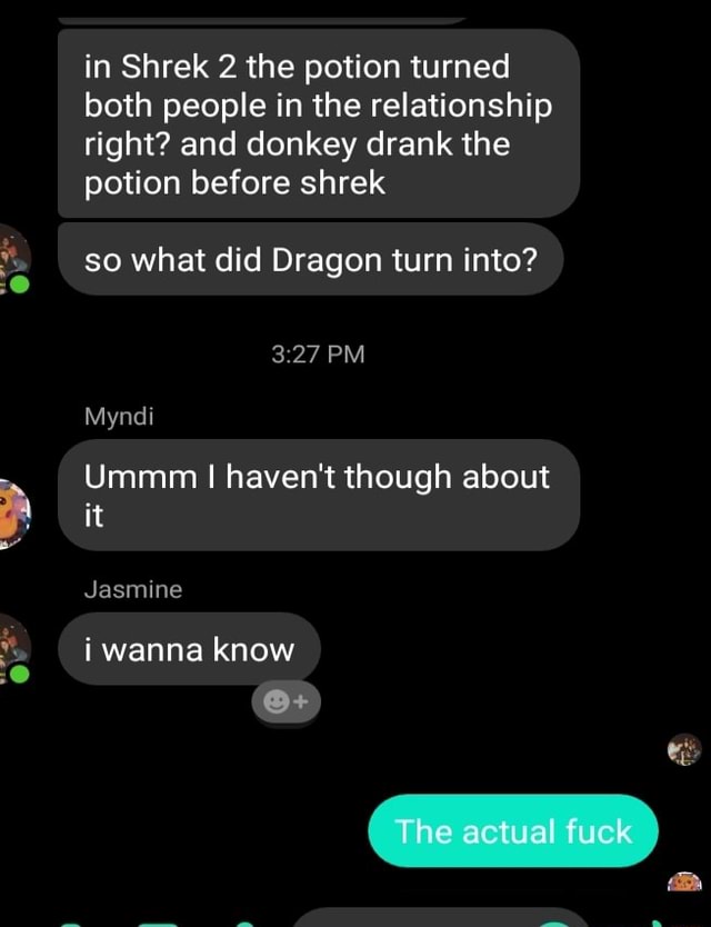 In Shrek 2 the potion turned both people in the relationship right? and