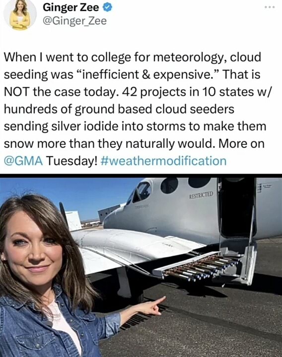 Ginger Zee @ @Ginger Zee When I I went to college for meteorology ...