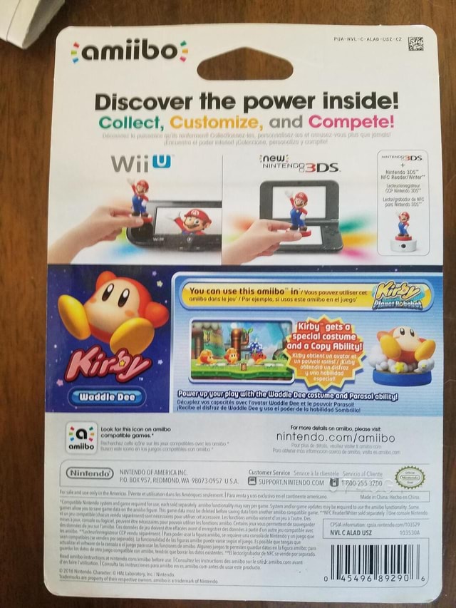 The back of the box. This product has the official Nintendo seal of ...