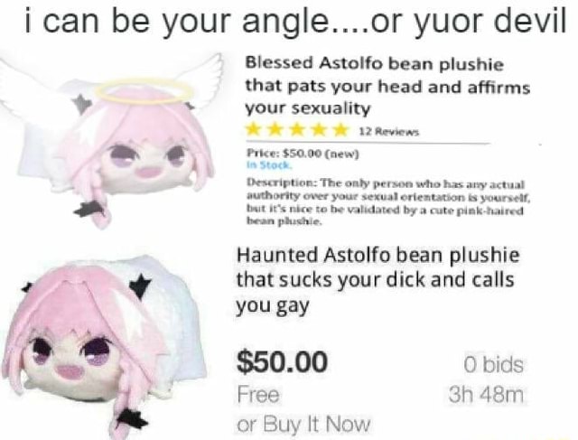 haunted astolfo plushie for sale